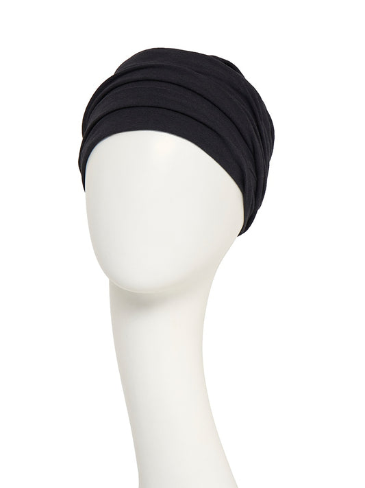 HocZoya V Turban I Deep Black I Christine Headwear