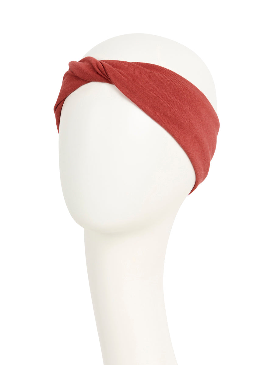 Emmy V Turban I Dusty Red I Christine Headwear