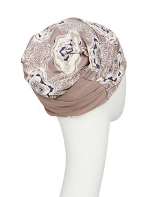 Amia Turban I Beige Ornaments I Christine Headwear