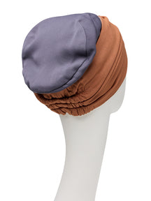 Mary V Turban I Grey Cappuccino Mix I Christine Headwear