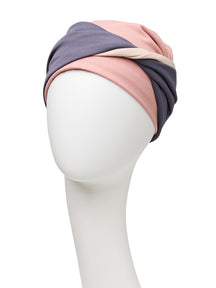 Mary V Turban I Soft Rose Mix I Christine Headwear