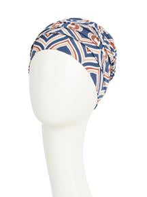 Yoga Turban I Endless Shapes Of Blue I Christine Headwear